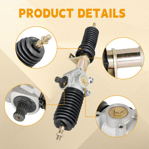 Close-up view of Steering Rack Assembly Replacement For Ranger XP 900 2013 2019 And Ranger 900 2017 2018 With Durable Steel Construction And Precision Seals, Leak-Proof Design, Replaces 1823902, Smooth Steering Upgrade components