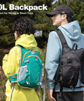 10L Ultra Light Hiking Daypack For Men And Women With Chest Strap Compact Mini Backpack for Outdoor Travel and Camping