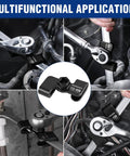 Wrench Extender Tool For 1/2 Inch Breaker Bars And 21mm Hex Drives in use for various automotive and repair applications.