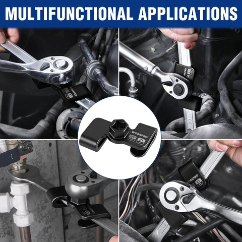 Wrench Extender Tool For 1/2 Inch Breaker Bars And 21mm Hex Drives in use for various automotive and repair applications.