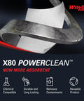 X80 Heavy Duty Cloths Brag Box White Industrial Shop Towels For Oil And Water Cleanup Built Tough For Real Pros graphic