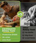 Comparing Power Packed 12V Cordless Rotary Tool Kit With Brushless Motor And LCD Display to traditional rotary tool