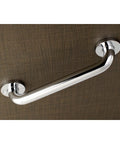 Meridian 12 Inch Solid Brass Grab Bar One And A Quarter Inch Diameter Polished Brass Bath Safety Rail For Shower And Tub