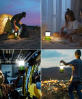 Rechargeable LED Camping Lantern With 3600mAh Power Bank, 4 Light Modes, IPX4 Waterproof, 360 Degree Beam in various settings