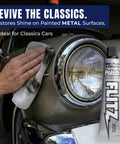 USA Made Metal Polish Paste For Solid Chrome, Stainless Steel, Aluminum And More, Non Abrasive Tarnish Fighter, Removes Light Oxidation, Requires Manual Buffing, Not For Plated Or Coated Surfaces, 5.29oz, polishing classic car headlight chrome