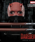 Daredevil Born Again Premium Roleplay Mask and Billy Club Kit for Adults featuring red mask and dual club on display.