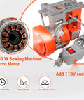 Industrial Sewing Machine Servo Motor 550W 110V AC CW CCW, Three Quarters HP Permanent Magnet Brushless Controller, 3N.m Torque