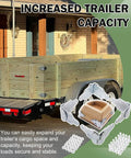 Four Sets Trailer Wood Side Brackets Latches With Screws for secure stake panels and gates on a loaded trailer