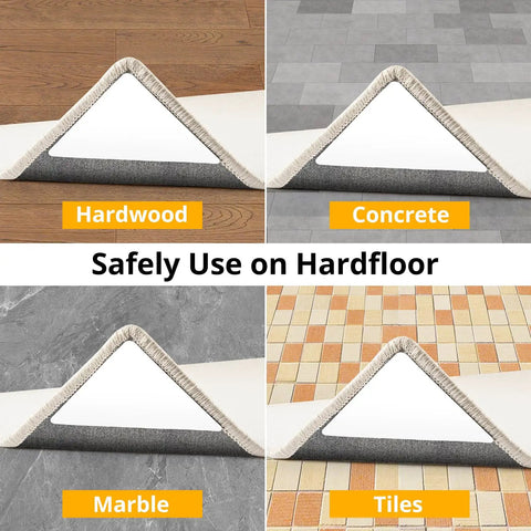 12 Pack Rug Tape For Hardwood Floors Keeps Rugs In Place With No Slip on hardwood, concrete, marble, and tile surfaces
