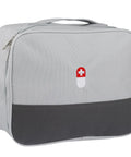 Travel Ready First Aid Bag Kit Empty Medical Supplies Organizer For Hiking Camping Backpacking And Cycling Trauma Kit On The Go With Large Capacity Water Resistant 600D Oxford Gray