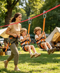 Backyard Zip Line Kit With Tree Protector For Kids Outdoor Swing Set For Yard Playground Safe 250Lb Load Great For Teens Boys And Girls
