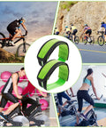 Two Pack Green Bike Pedal Straps For Stationary Bikes Anti Slip Foot Straps Toe Clips Compatible With Fixed Gear Pedals