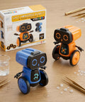 Saltwater Powered Robot Kit for STEM Learning No Batteries Needed DIY Science Toy with two robots and packaging.