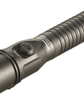 Beast-Mode 375-Lumen Dual-Switch Tactical Flashlight With TEN-TAP Programmable Modes featuring textured grip and on-switch button