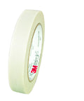 Heavy Duty Glass Cloth Electrical Tape 3/4 In X 66 Ft Premium Grade with Silicone Adhesive, White Roll, Flame Retardant