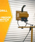 Twin 500 Watt Portable Halogen Work Light with Telescoping Stand Up to 42 Inches shown with Shadow Fighter Grill and weatherproof switches