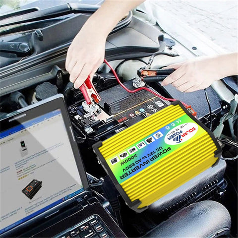Ready To Rock 3000 Watt Off Grid Home Solar Power System Kit With Heavy Duty Inverter And Fast Charge Controller for RV battery connection.