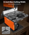 9 Inch Benchtop Woodworking Band Saw With 0.5 HP Motor For Beast Mode Cuts Up To 3.5 Inches, 11.8 By 11.8 Inch Cast Aluminum Table