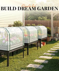 Raised Garden Bed With Cover And Legs For Outdoor Use Galvanized Elevated Planter Box 48 By 24 By 56 Inches 700 Lb Capacity
