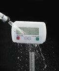 Built Tough Heavy Duty Digital Platform Scale With Zero Hassle Washdown Protection And Rock Solid 330 Pounds Capacity Including Fast Stabilization And Extended Battery Life being rinsed with water.