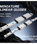 Precision Guide Rail System For CNC Machines And 3D Printers Double Block Wide Guideways MGW7 MGW9 MGW12 MGW15 CH Type Includes MGW15H 400mm Smooth Low Friction Motion Hardened Steel Rust Resistant Finish