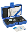 Dial Test Indicator With Real Deal Precision, 0.03 Inch Range And 0.0005 Inch Accuracy, 1.457 Inch Diameter, in blue case