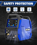 Six In One 250 Amp MIG Welder Workhorse For Aluminum And Steel Dual Voltage 110 And 220 Volt Portable Welding Machine