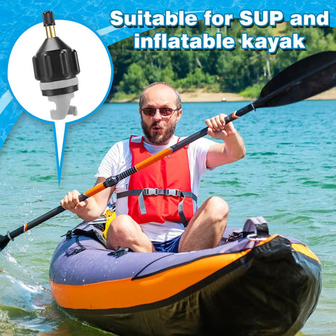 Inflatable Paddle Board Pump Adapter Kit With Boat Standard Valve Converters and Nozzle Set for kayak inflation