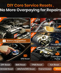 DIY service resets including battery registration, oil, throttle, EPB, and fuel injection with Ford Lincoln Mercury FD700 OBD2 Scanner