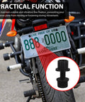 Built Tough Nylon License Plate Bolts And Screws With Nuts For Motorcycles Scooters Bikes 4 Piece Set Universal 6MM Thread fasteners on motorcycle.