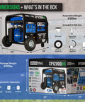 Keep The Lights On With A 12000 Watt Dual Fuel Portable Generator For Whole Home Power Backup Gas Or Propane With Electric Start