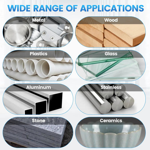 Wide range of applications for Heavy Duty Metal Repair Glue 1.76oz Epoxy Weld with surfaces like metal, wood, plastics, and more.