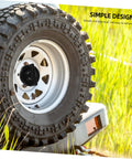 Spare Tire Bolt Retainer Clamp For Cars And Trucks securing a tire on a vehicle, preventing bounce and rattling on rough roads.