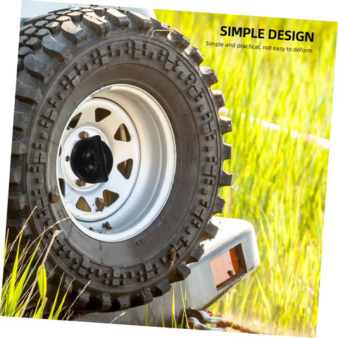 Spare Tire Bolt Retainer Clamp For Cars And Trucks securing a tire on a vehicle, preventing bounce and rattling on rough roads.