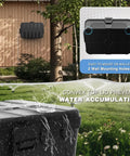 Large Outdoor Electrical Box Weatherproof IP54 Heavy Duty Extension Cord Cover on garden wall prevents water accumulation