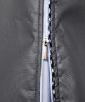 Close-up of zipper on Heavy Duty Waterproof Washing Machine Cover With Zipper, Dustproof Outdoor Protector For Top Load Or Front Load Washers And Dryers