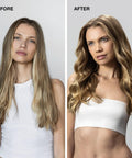 Before and after using Super Sculpt Styling Glaze With Flexible Hold And Quick Drying Shine For All Hair Types Adds Body Provides Lasting Memory