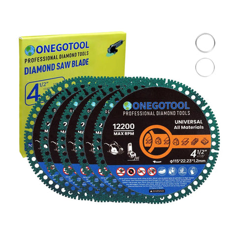 Beefy Four And A Half Inch Indestructible Cutting Discs For Angle Grinder With Seven Eighths Inch Arbor Diamond Cut Off Wheels