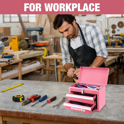Sleek Portable Mini Metal Toolbox With Twin Drawers, Hella Lightweight Compact Organizer For Garage, Shop, Auto Repair, Rock Solid Build, Zero Hassle Carry, Sweet Spot Design For Pros And DIY Crews