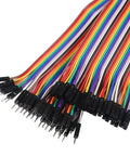 Ribbon cables included in Six Piece KY 040 Rotary Encoder Module Kit With Knob Cap 360 Degree Detent Encoder Push Button Reset