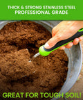 Heavy Duty Garden Trowel Hand Shovel For Gardening Pro Grade Stainless Steel Rust Resistant Blade With Ergonomic Grip in soil