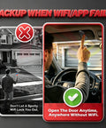 Backup feature for Two Pack Universal Garage Door Opener Remote Replacement With Rolling Code Security For Genie And Overhead Door Systems.