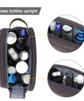 Top view of Canvas Travel Toiletry Bag For Men With Elastic Band Dopp Kit Water Resistant Organizer, large capacity, grey medium.