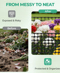 Plastic Garden Fence Netting Roll 4x100ft Reusable Temporary Fencing For Animals And Plants Mesh Barrier With 1.7x1.7in Openings protecting flowers