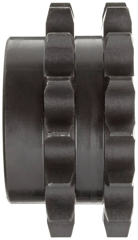 Top Shelf Heavy Duty Double Strand Roller Chain Sprocket For 16B Chain featuring 30 Teeth Type B Hub shown from the side.