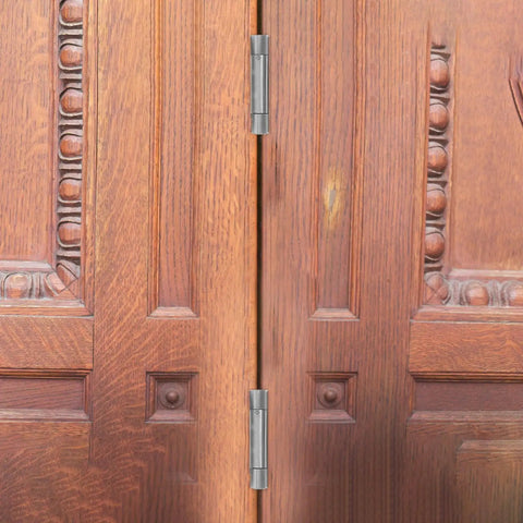 Stainless Steel Spring Door Hinges Double Action Self Closing For Indoor And Outdoor Doors on wooden door