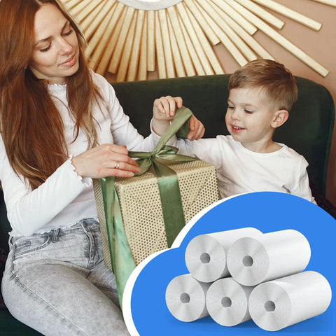 5 Rolls Refill Pack For Kids Instant Cameras HD Thermal Print Paper Set For Portable Photo Cameras No Ink BPA Free Easy Refill Sheets For Fun Snapshots And Creative Moments. 5 rolls thermal paper