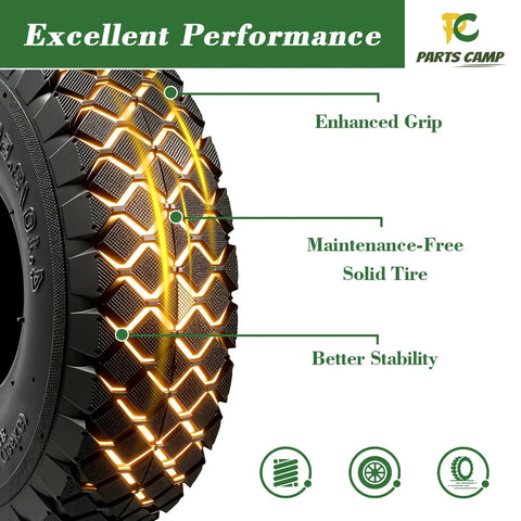 Two Pack 4.10 3.50 4 Tire And Inner Tube Set With Bent Valve Stem Fits Lawn Mowers Hand Trucks Wheelbarrows Snow Blowers Generators Go Karts Plus Patch Kit highlighted with excellent performance features.