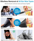 Easy At Home Ear Wax Removal Kit With Camera For Safe Gentle Ear Cleaning Visual Inspection Ear Camera And Gentle Irrigation System in use