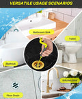 35 Inch Drain Clog Remover Kit With No Fuss Rotating Handle 7 Pack Hair Clog Remover Plumbing Snakes for bathroom sink, toilet, bathtub, kitchen sink, floor drain
